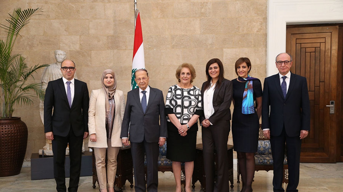 Lebanese President and Prime Minister Honor Award-Winning PhD Student Nazek El-Atab