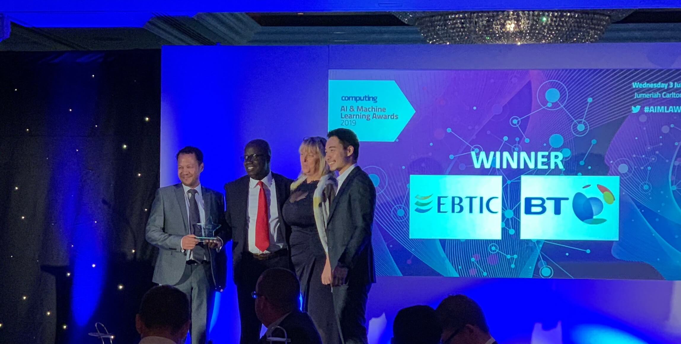 EBTIC Wins Two Awards at Computing AI & ML Machine Learning Awards 2019 for Intuitu Project