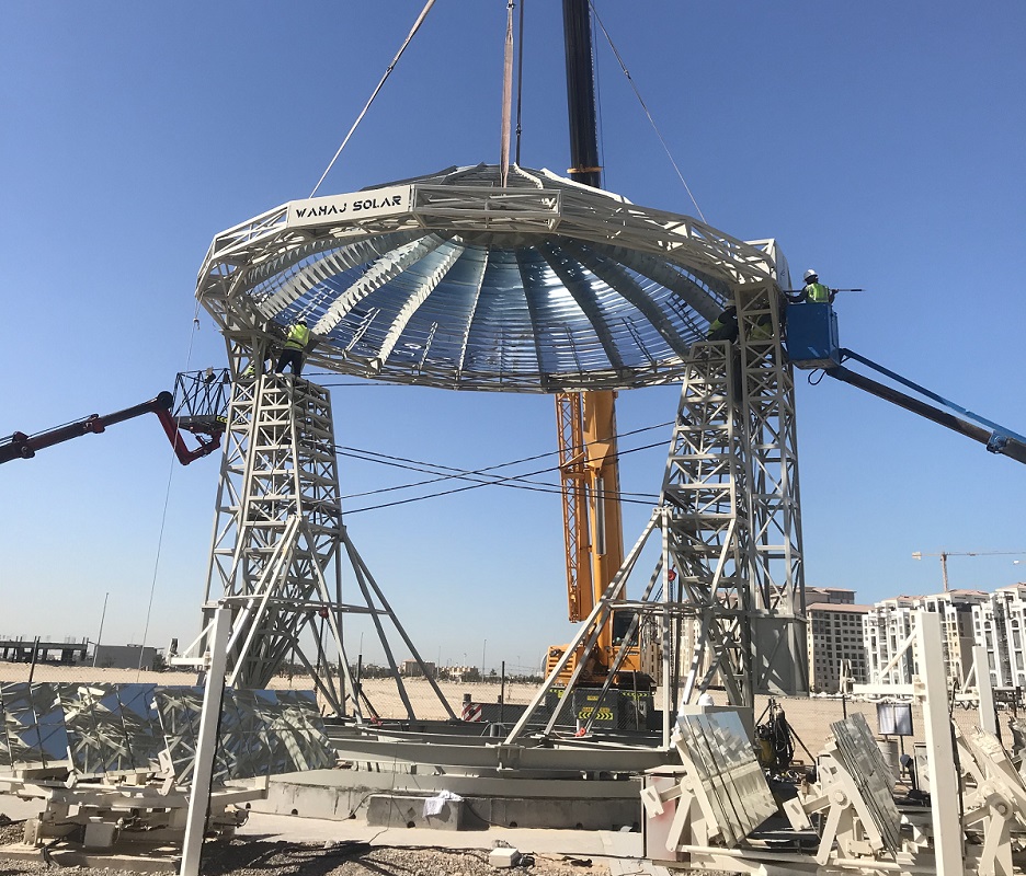 Khalifa University’s Masdar Institute Solar Platform Installs UAE’s First-of-a-Kind Solar Concentrator at Masdar City