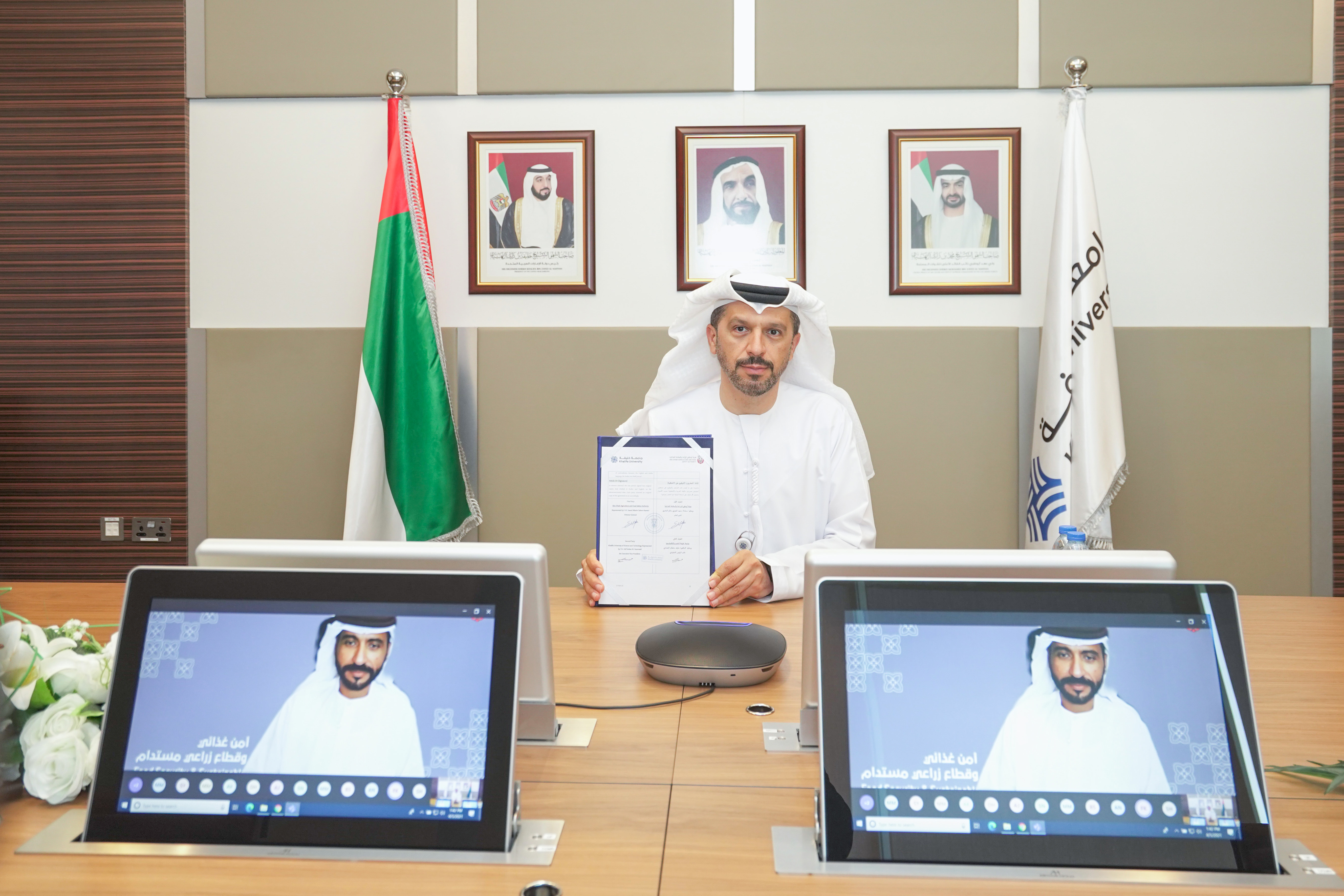 Khalifa University and Abu Dhabi Agriculture and Food Safety Authority to Collaborate on Developing New Desalination Technology