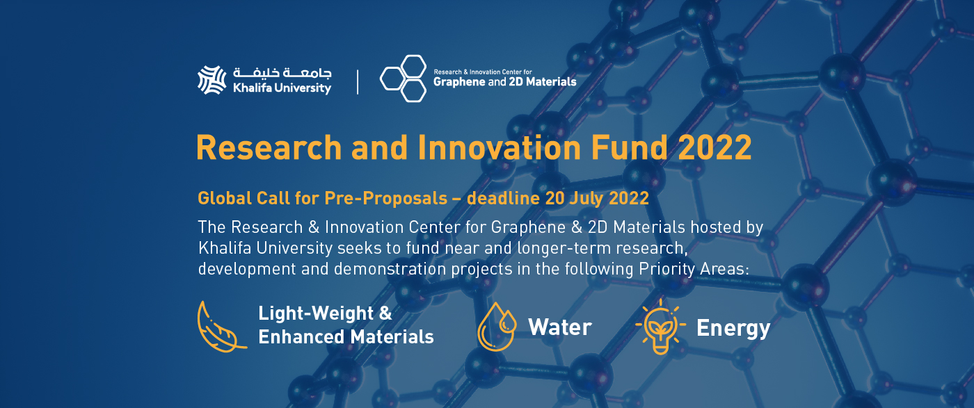 Khalifa University Presents Newly-Launched RIC-2D Research and Innovation Fund at  Advanced Materials Show in UK