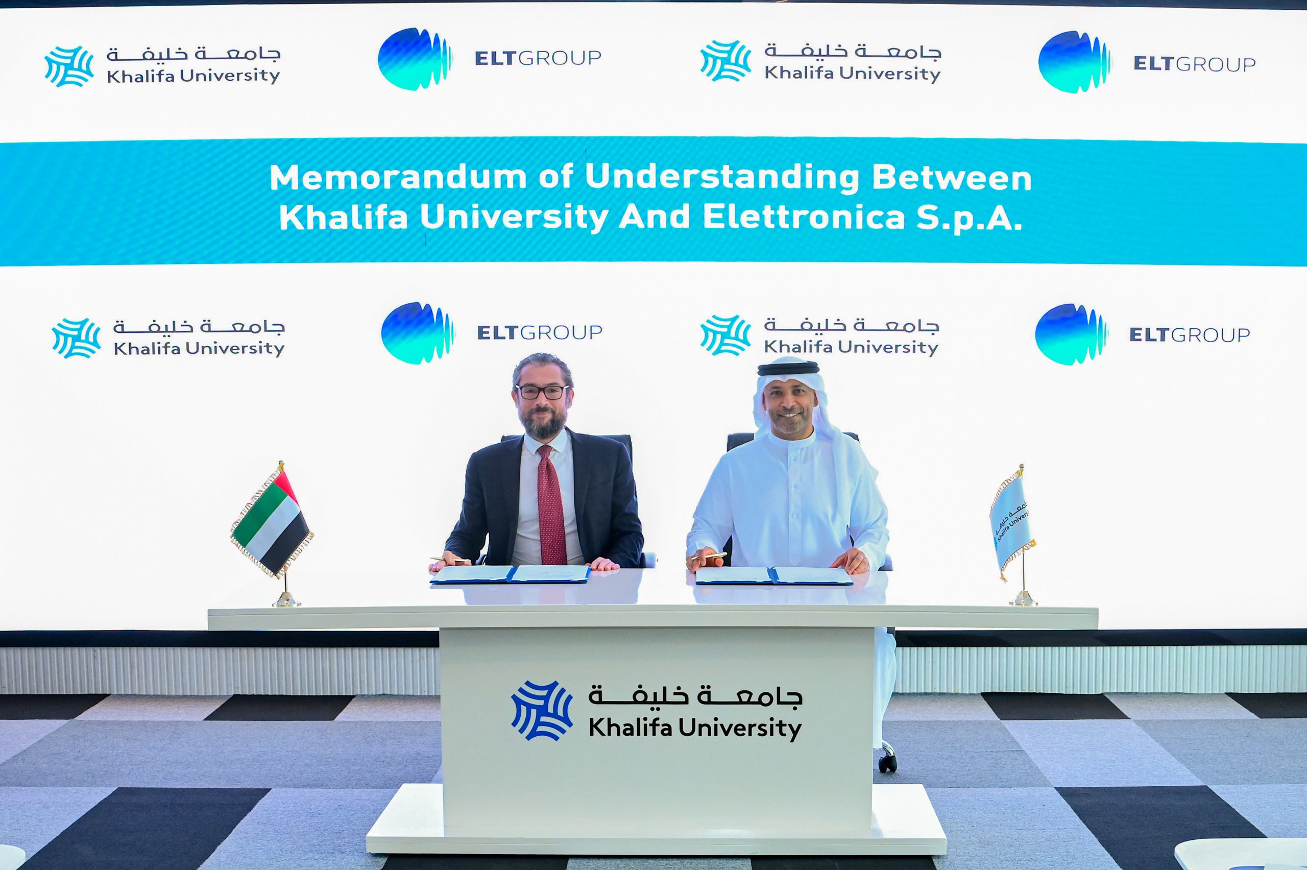 Khalifa University and ELT Group Sign MoU to Establish Center of Excellence in Electromagnetic Spectrum Applications in Abu Dhabi