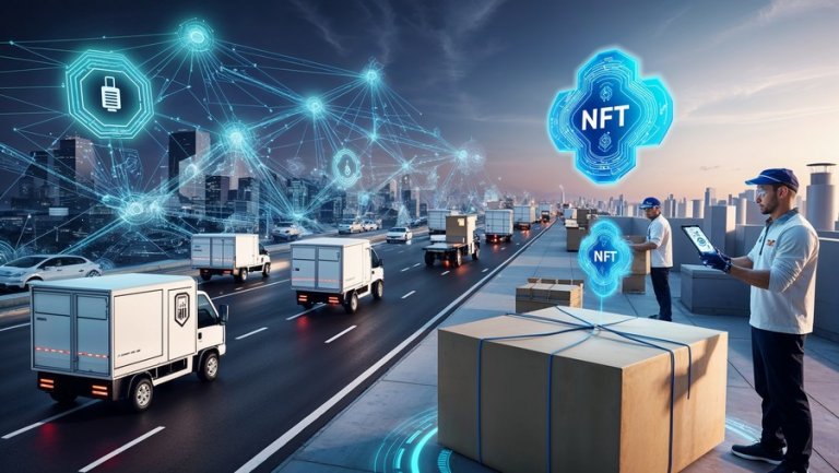 Digital Twins and Dynamic NFTs for Crowdsourced Last-Mile Delivery