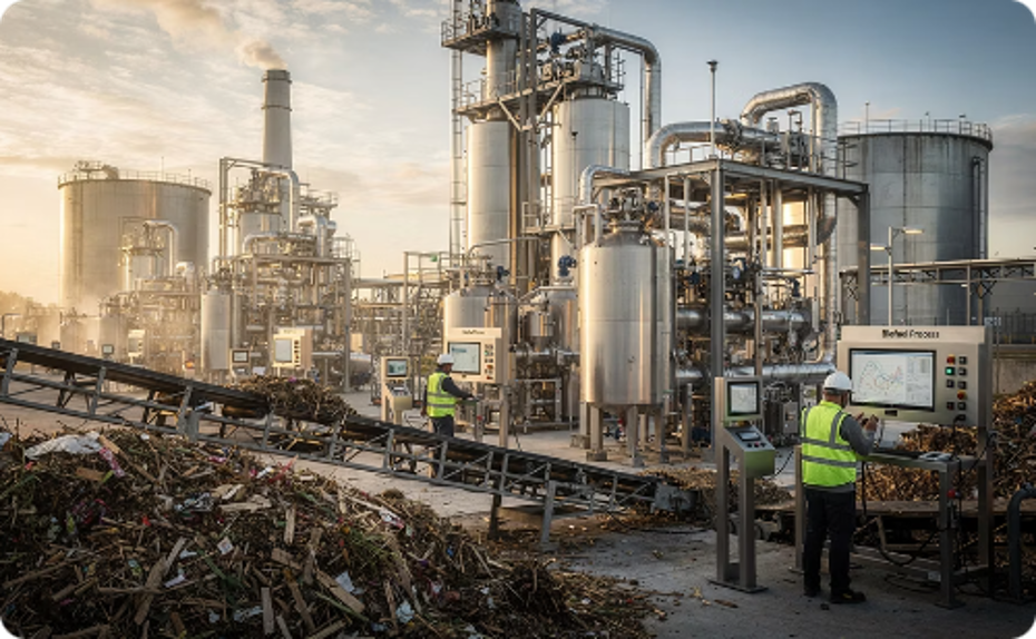 Waste-to-fuel conversion