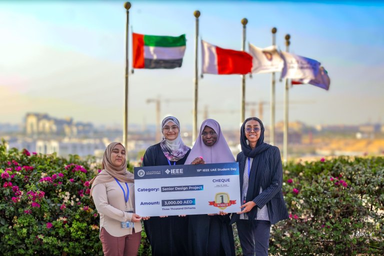 Khalifa University Student Team Wins Top Award at 19th IEEE UAE Student Day Senior Design Project Competition  