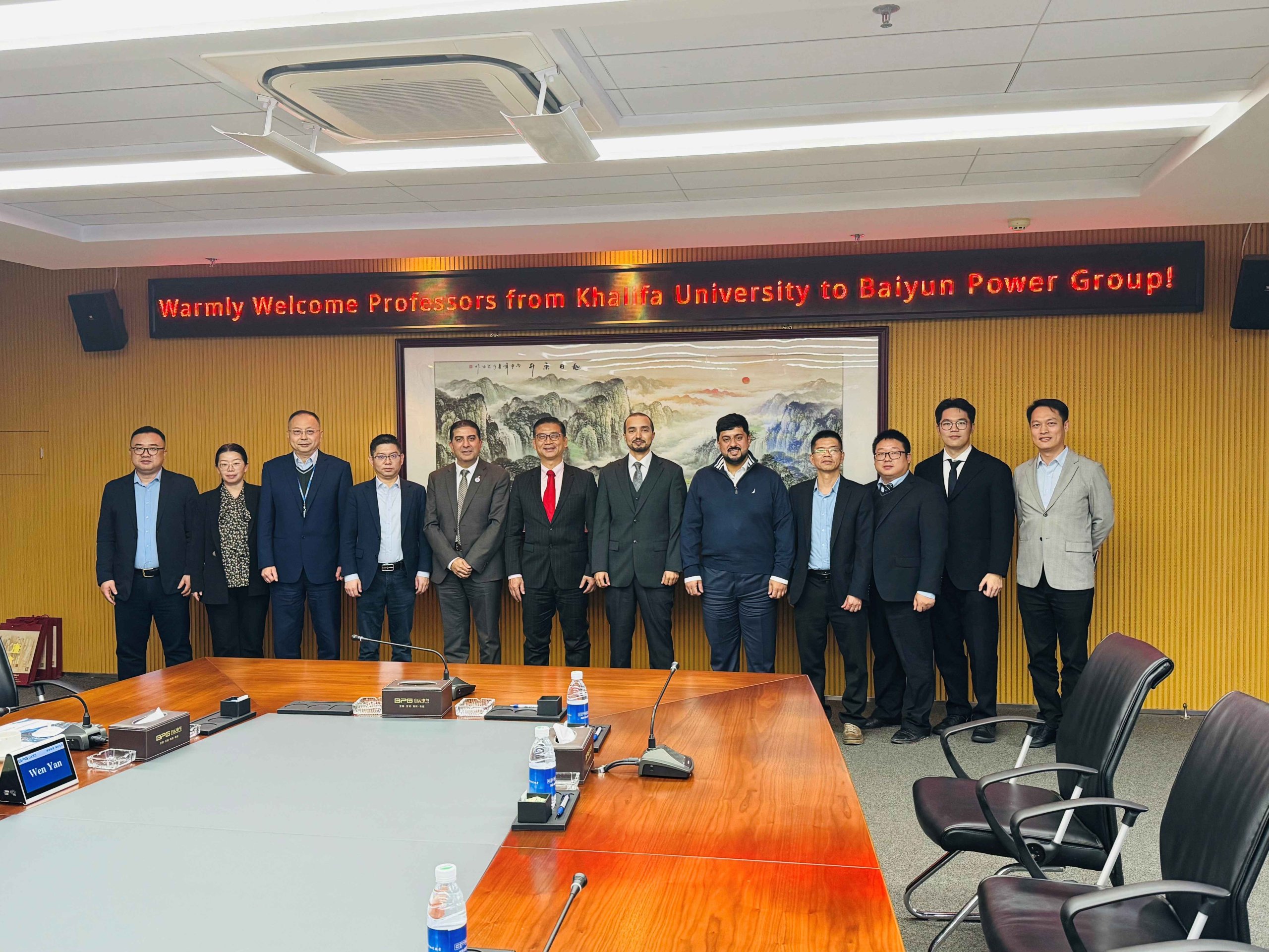 Khalifa University Delegation Visits BYE Group in China to Advance Joint Innovation in Sustainable Power Technologies
