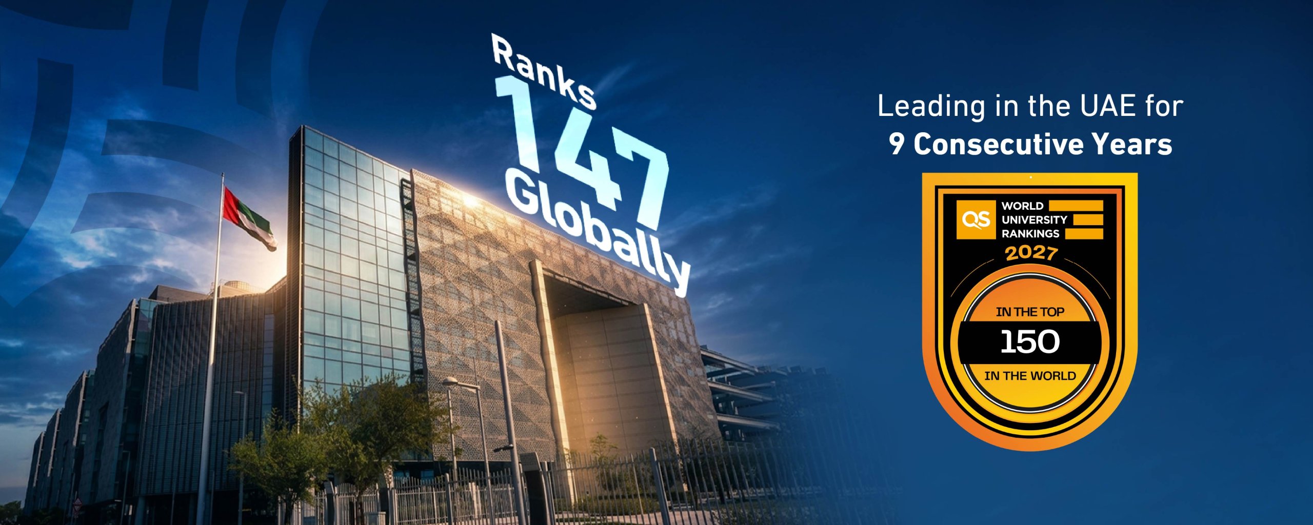 Khalifa University climbs to 147th spot globally out of 1,500+ institutions in QS World University Rankings 2027